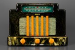 Swirled Dark Green Addison 5 Catalin &rsquo;Courthouse&rsquo; Radio - Striking
